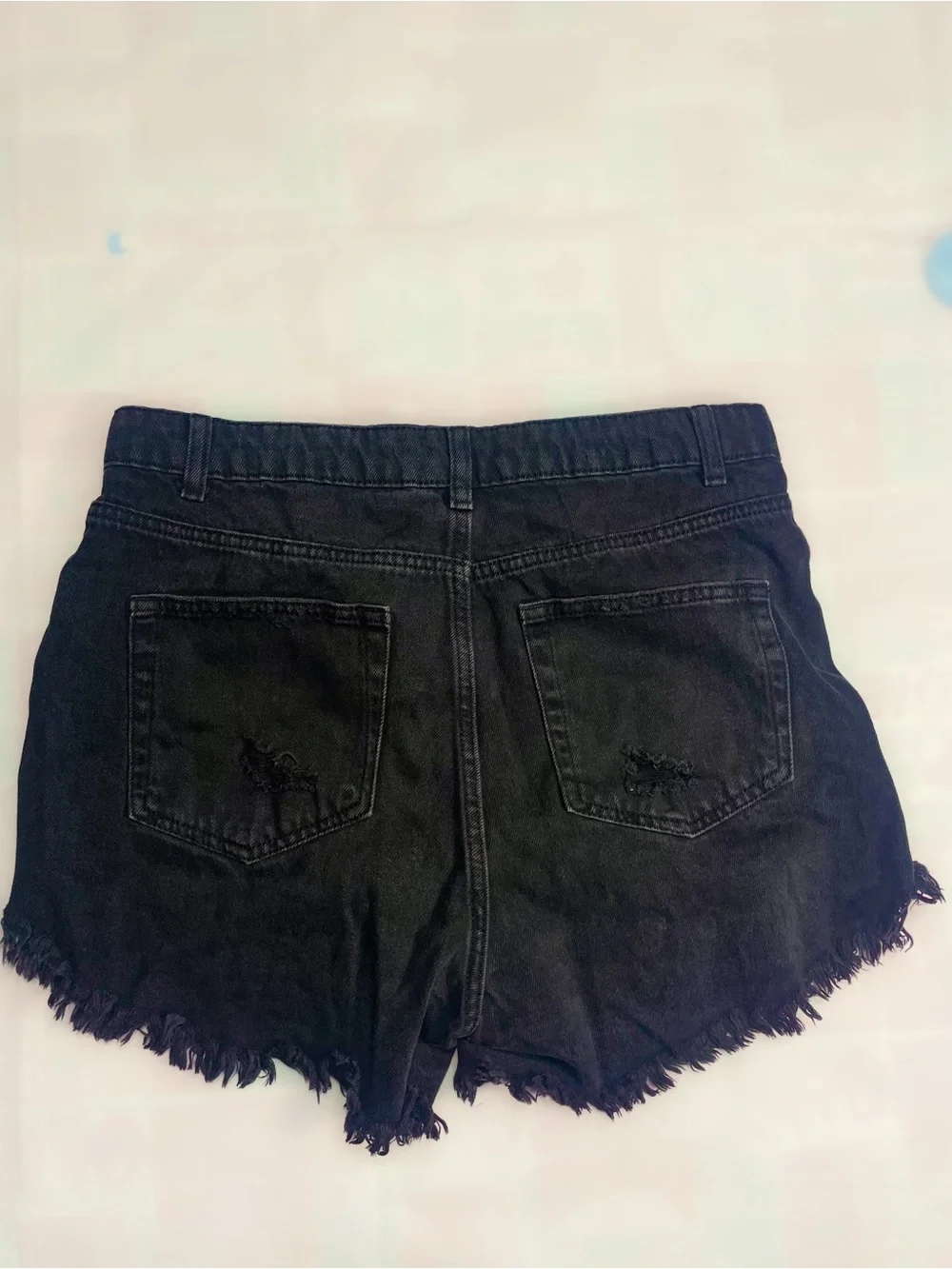Wild Fable Super High Rise Distressed Black Denim Cutoff Shorts – Size 6